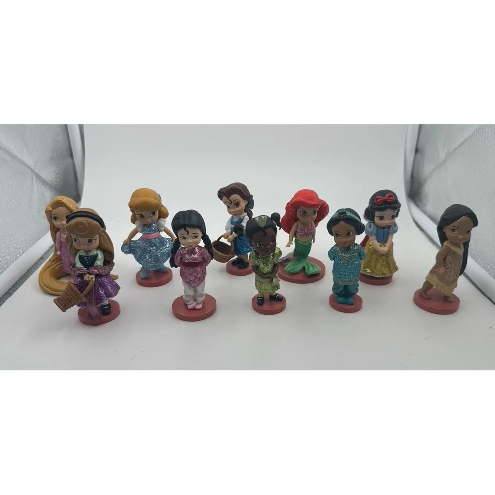 Lot of 11 Disney Princesses Animators Ariel Rapunzel Aurora Cinderella Jasmine